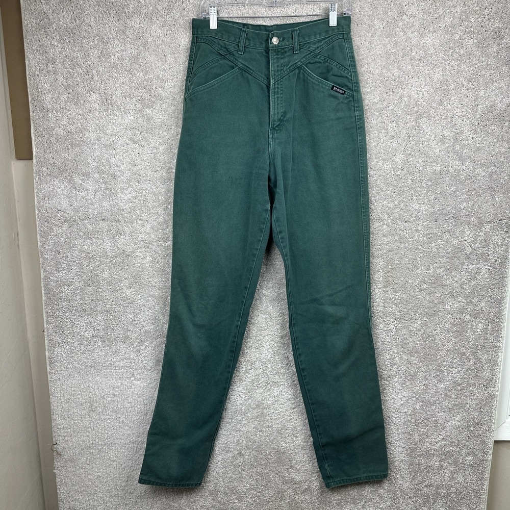 Rockies Bareback Size 31/11 Green Rocky Mountain Jeans Western Vtg 475814A